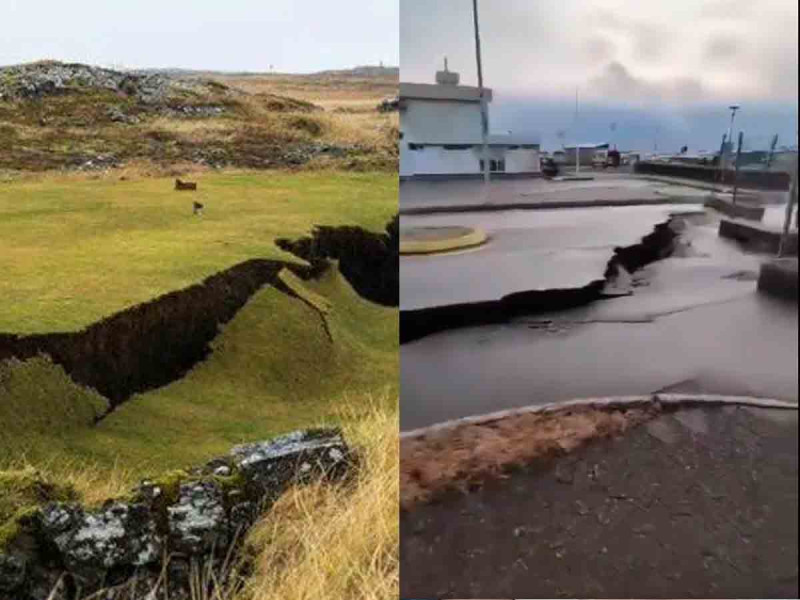 Se forma grieta de más de 15 kilómetros en Islandia en medio riego de colosal erupción