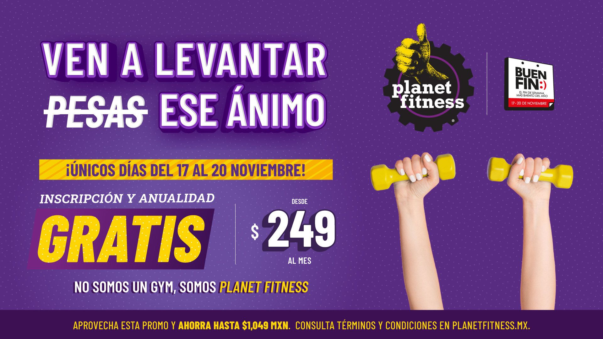 Planet Fitness® anuncia promociones por El Buen Fin