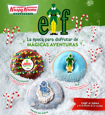 Krispy Kreme y Elf llenan el corazón de magia y alegría en esta Navidad