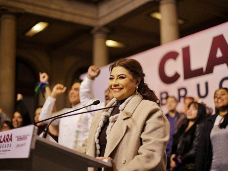 Clara Brugada se declara ganadora de precampaña en CDMX