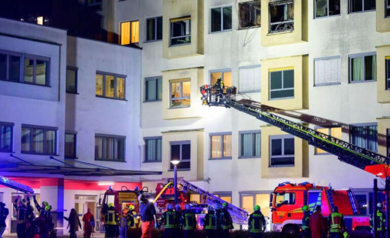 Incendio de un hospital en Alemania deja 4 muertos y una decena de heridos