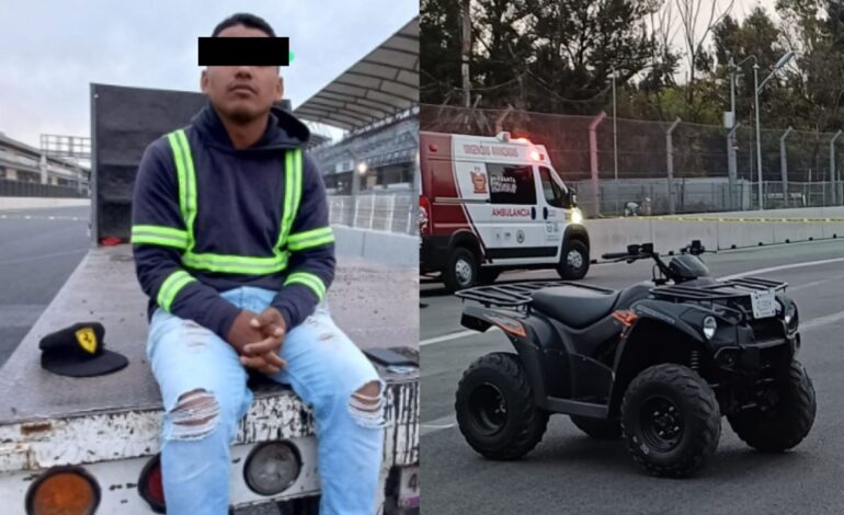 Arrestan a hombre tras atropellar a ciclista en el Autódromo Hermanos Rodríguez