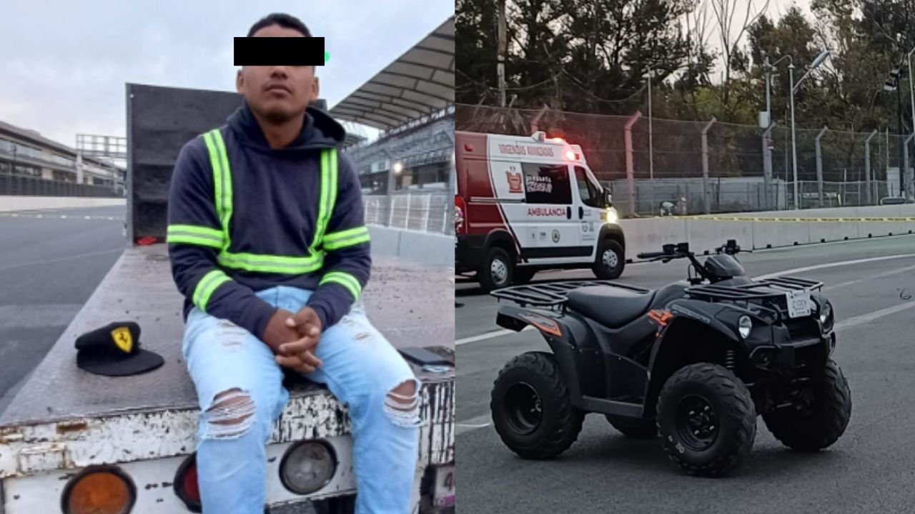 Arrestan a hombre tras atropellar a ciclista en el Autódromo Hermanos Rodríguez