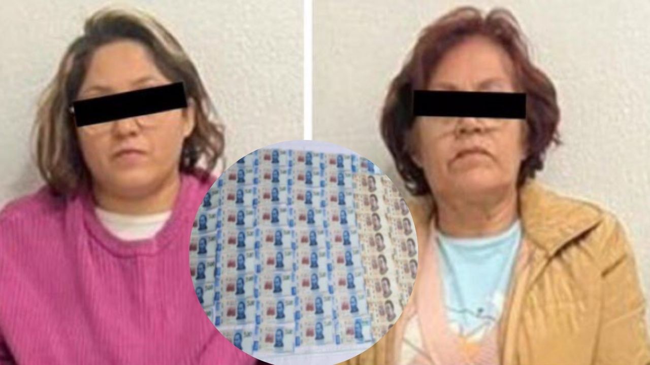Detienen a 2 mujeres con 40 mil pesos en billetes falsos en Iztacalco