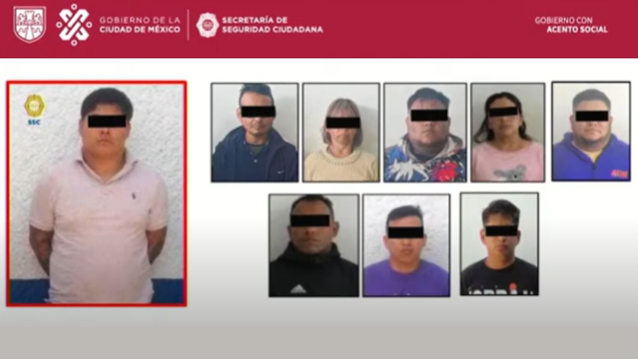 Caen 8 miembros y líder de cartel de narcomenudeo y extorsión en Tláhuac