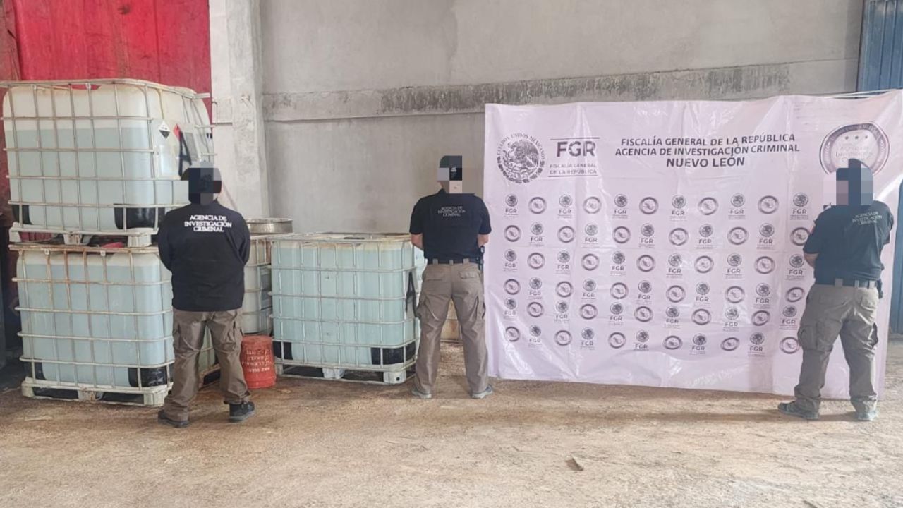 Desmantelan narcolaboratorio en Escobedo con más de media tonelada de metanfetamina
