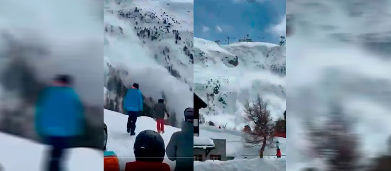 Enorme avalancha sepulta a decenas de personas en famosa estación de ski en Suiza