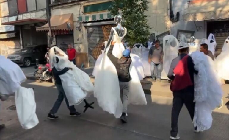 Desalojan locales de vestidos de novia en el Centro